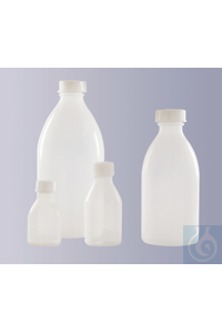 Bild von Enghals-Flasche, LDPE, rund, Natur, ohne Verschluss, GL 25, 500 ml